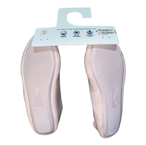 Charter Club Pink Memory Foam Slipper Loafers Small New - Picture 3 of 3
